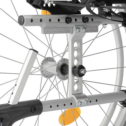 Задние колеса, регулируемые по вертикали и горизонтали